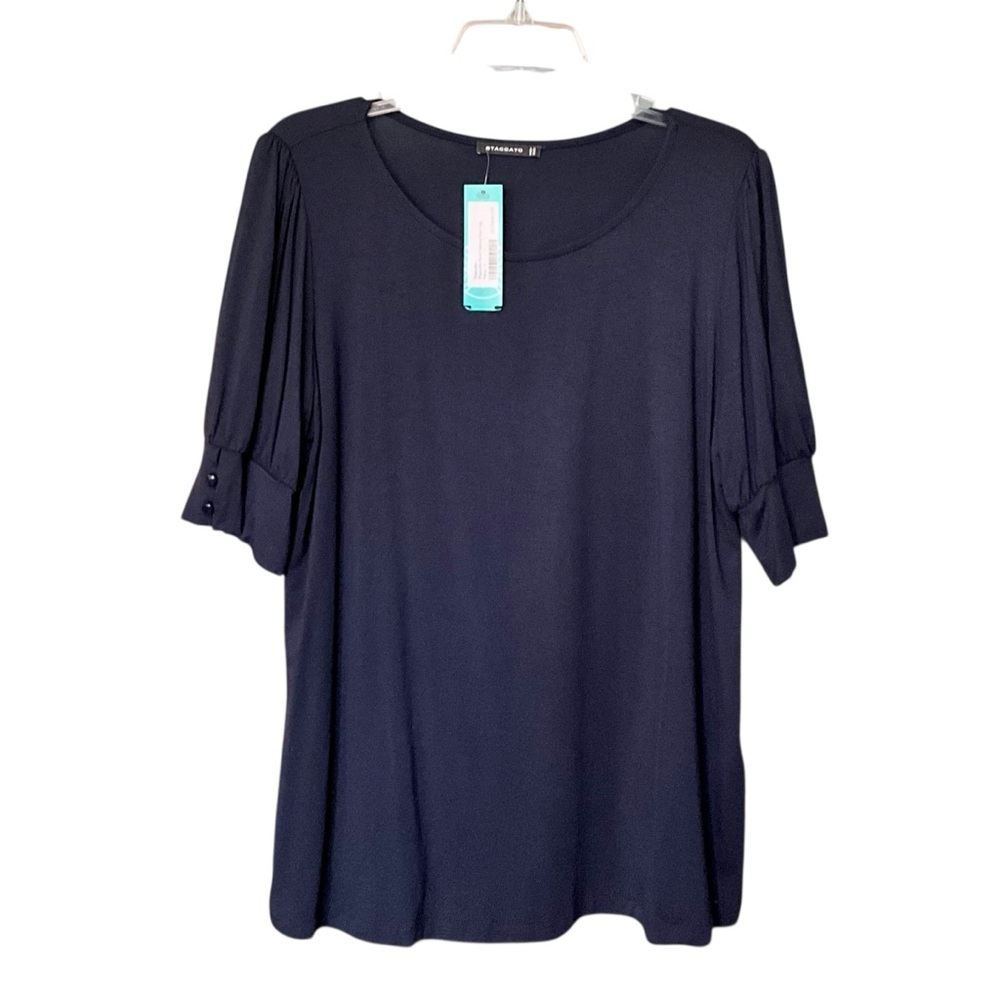 Staccato Raquelle Scoop Neck Puff Sleeve Top - Picture 10 of 16